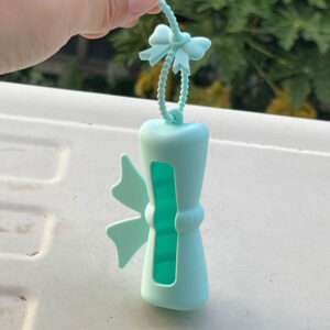 Protective case + bow tie / light blue bow