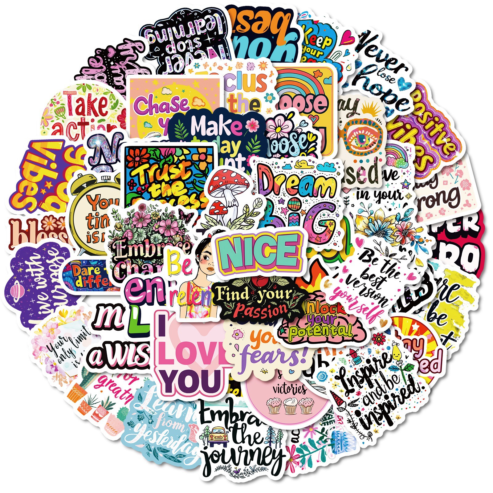 Wholesale Inspirational English Graiti Stickers