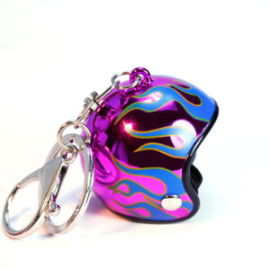 Colorful purple flame / With lobster clasp (high quality)