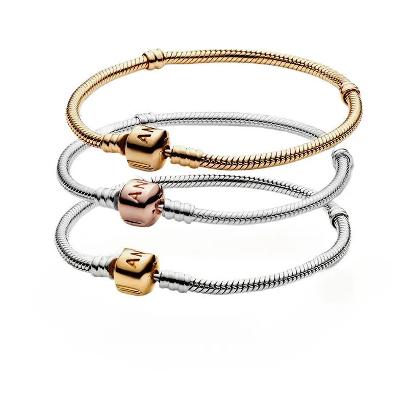 Wholesale Modern Style Geometric Copper Snake Chain Bracelets In Bulk