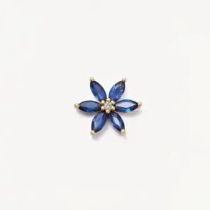 Six-petal Blue Flower Accessory