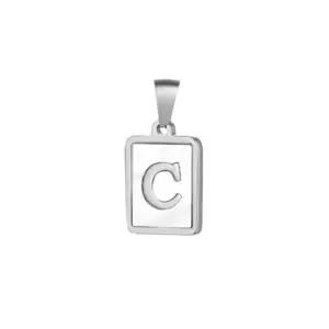 Silver / Letter C without Chain