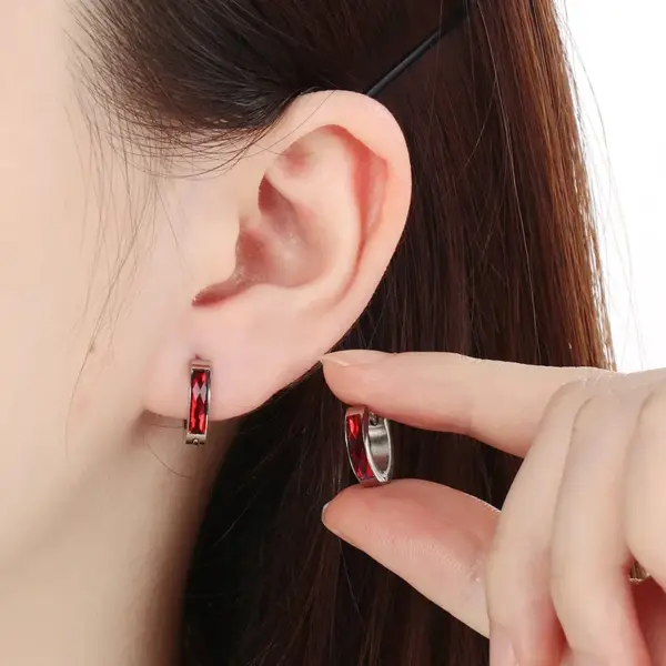 Wholesale Ion Plating (IP) 18K Gold Plated Geometric 304 Stainless Steel Vintage Style Waterproof Non Tarnish Earrings