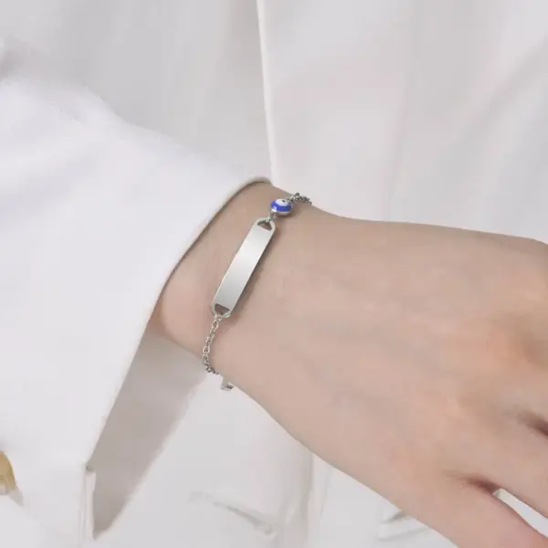 Wholesale PVD Coated Gold Plated Eye 201 Stainless Steel Streetwear Waterproof Non Tarnish 201 Stainless Steel Bracelets