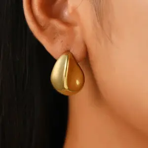 04 18K Real Gold Concave-Convex 9118