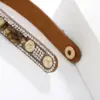 Retro Streetwear Geometric Pu Leather Stone Wristband In Bulk