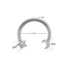Wholesale 1 Piece Nose Rings & Studs Casual Star Flower Stainless Steel Copper Rhinestones Zircon