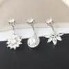 Wholesale Fashion Crown Stainless Steel Zircon Belly Ring 1 Piece 1 Set