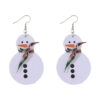 oly-849ed8c2dec01fafcbbece403bf8781e Wholesale Christmas snowman scarf plaid ribbon earrings