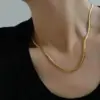 Wholesale Punk Simple Style Solid Color Titanium Steel Plating Necklace