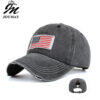 Wholesale Washed distressed American flag ponytail baseball cap cap sun hat B735