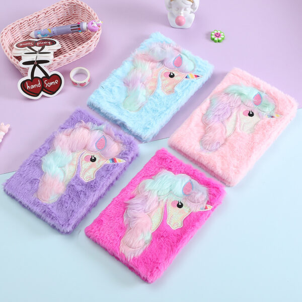 Wholesale Cartoon Unicorn Plush A5 Student Line Notebook
