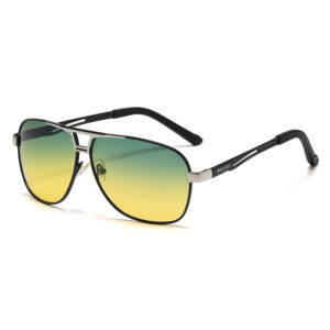 Polarizer / Black silver frame yellow and green piece