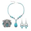 Wholesale Vintage Turquoise Pendant Set