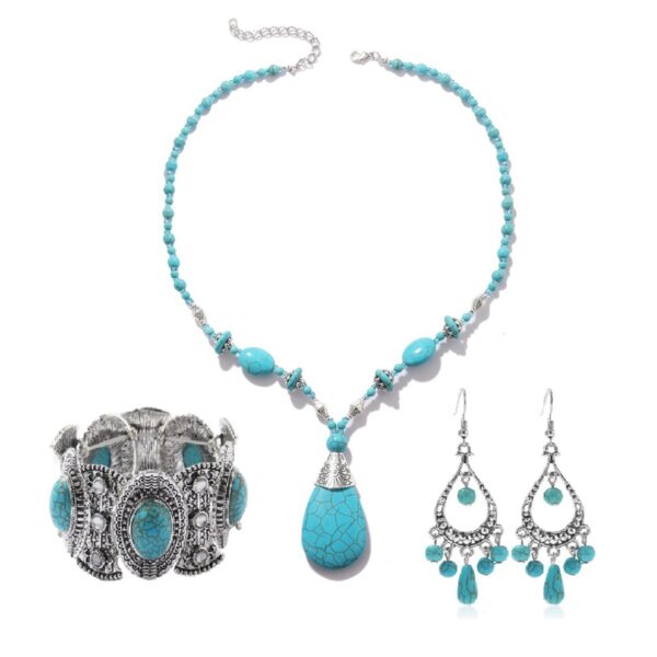 Wholesale Vintage Turquoise Pendant Set