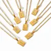 Wholesale Jewelry Sweet Letter 304 Stainless Steel Diamond Polishing Plating Inlay Cable Chain Necklace