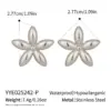 Wholesale PVD Coated Real Gold Plated 18K Gold Star 304 Stainless Steel Sweet Artistic Waterproof Non Tarnish Ear Studs