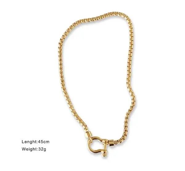 Wholesale Simple Style Geometric Solid Color Titanium Steel Wholesale Pendant Necklace