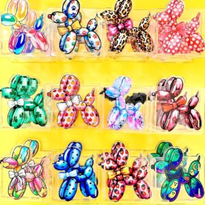 oly-84d0e5ca8e673cc5c3c55ac26aab0e62 Wholesale New Balloon Dog Acrylic Pen Holder/Box - Popular Cross-Border TK US Region Stationery Storage and Decoration DIY with 10cm