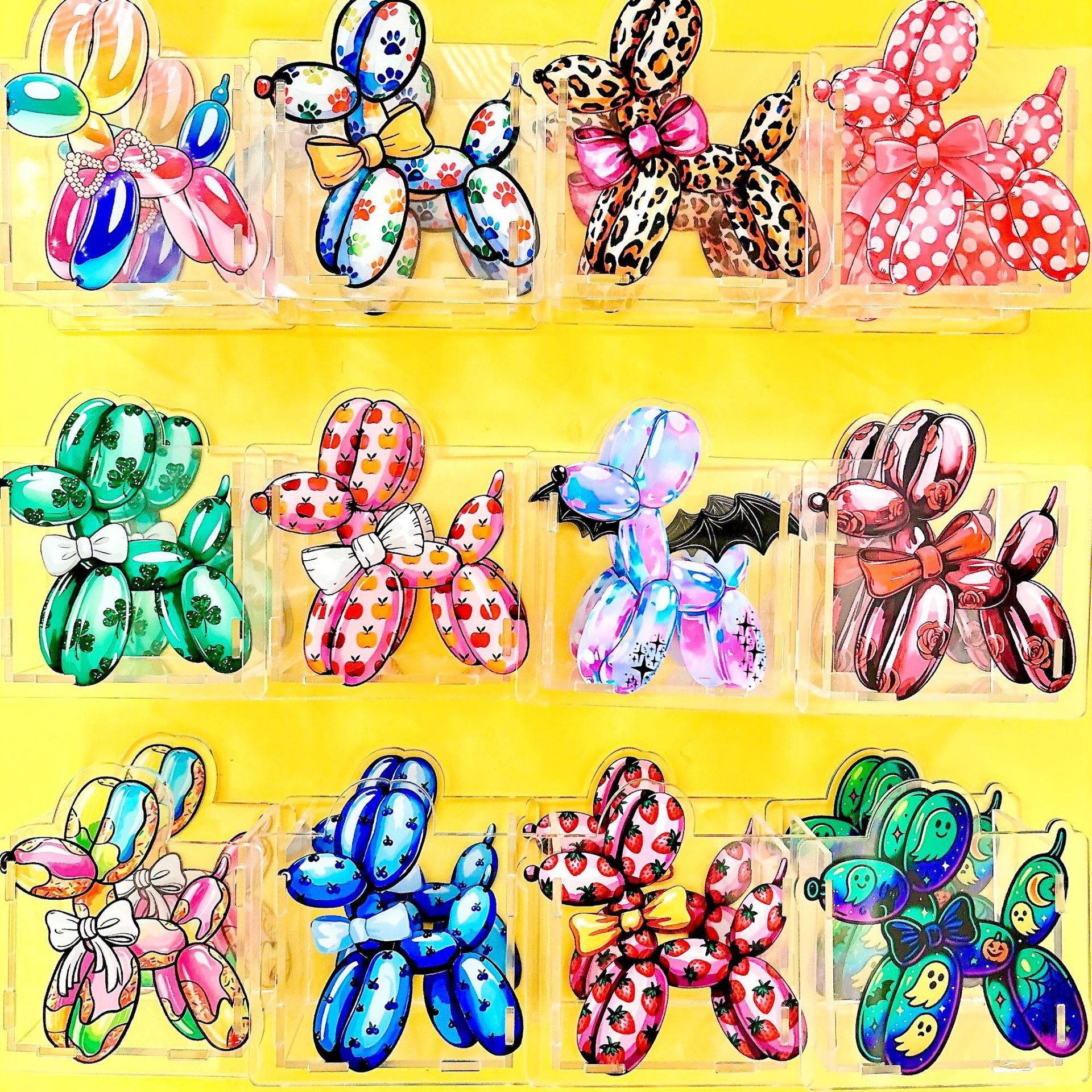 Wholesale New Balloon Dog Acrylic Pen Holder/Box - pular Cross-Border TK US Region Stationery Storage and Decoration DIY with 10cm