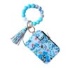 Wholesale Card Holder Leather Tassel Wrist Keychain