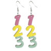 oly-84d28e6224d7774a45c14665d8555daa Wholesale Teacher earrings alphabet and number teaching wooden earrings