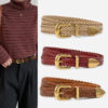 Wholesale Guangzhou Rhododendron Woven Belt with Jeans Casual Pants