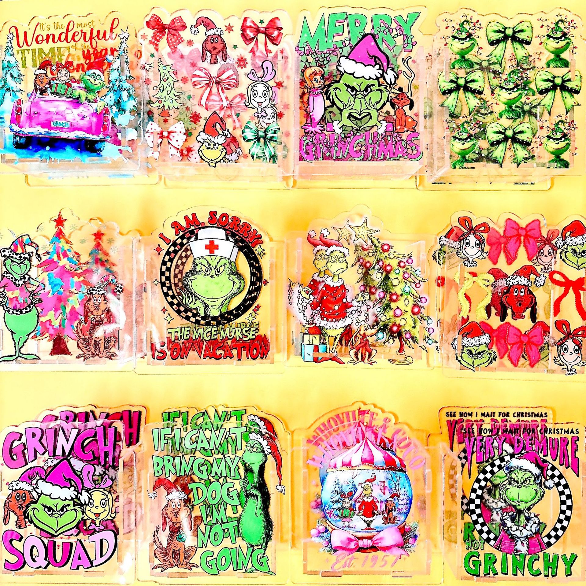 Wholesale Acrylic Pen Holder/Pen Case Christmas Transformation - Cross-border TK US Hot Selling Item - Japan 10cm
