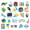 Wholesale 50 marine INS wind cartoon graffiti stickers laptop car trunk waterproof decorative stickers