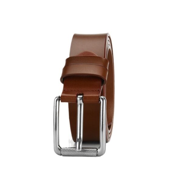 Wholesale real belt pin buckle retro cowhide belt casual pants with