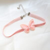 Wholesale Cross-Border New Jewelry Girl Neckband Pink Heart Pendant Necklace Choker Collar Clavicle Chain Butterfly Necklace