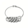 304 Stainless Steel Stainless Steel Heart Shape PVD Coated 18K Real Gold Plated Simple Style Commute Plating Bangle