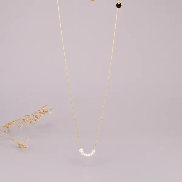 Women'S 304 Stainless Steel Vacuum Plating PVD Coated 18K Gold Plated Inlay Inlaid Heart Freshwater Pearl Shell Necklace Imitation Jewelry