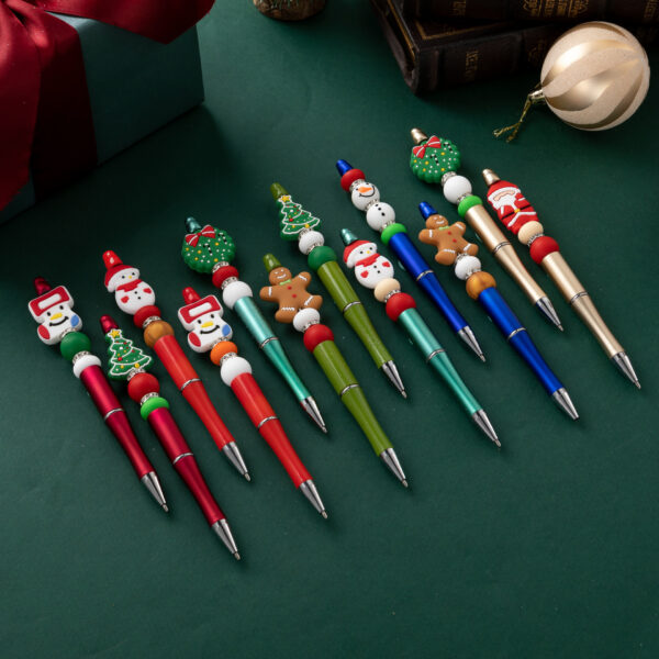 oly-85078a2778679b154587949e0aab7ffd Wholesale beaded pens Christmas Bead Pen Creative DIY