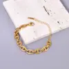 Wholesale 304 Stainless Steel Solid Color Ion Plating (IP) 18K Real Gold Plated Basic Waterproof Non Tarnish Patchwork Plating Gold Silver Bracelets