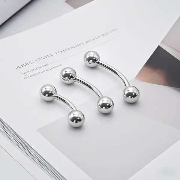 Geometric Pattern 303 Stainless Steel Titanium Steel Ear Nose Piercing Jewelry Vacuum Gold Plated Body Art Decoration U-shaped Fashion Accessories