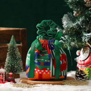 Christmas pleated hand candy bag-christmas apple