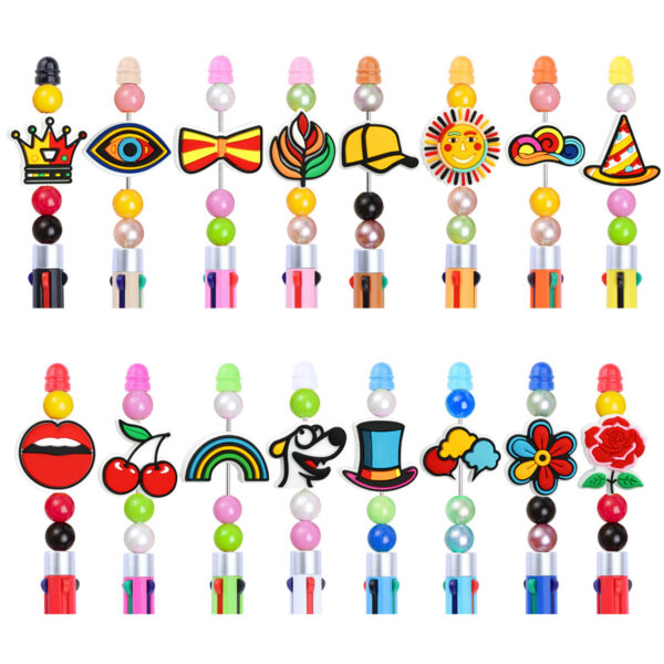 Wholesale Colorful Student Stationery Decorative Pen Beads