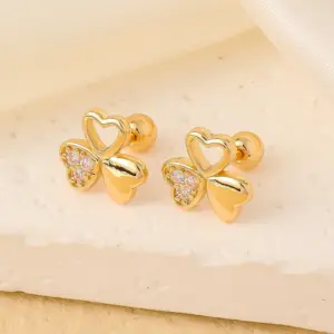 008 Gold White Diamond E00778