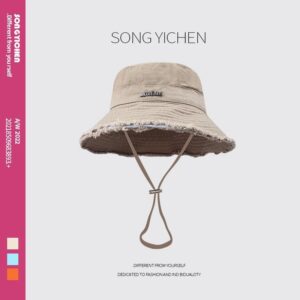 Qiya same style big brim fisherman hat-khaki / M（56-58cm）