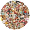 Wholesale 50 Pieces of Transparent Ins American Retro Puppy Stickers Waterproof Transparent Pet Handbook Material Decoration Guitar Cross-Border