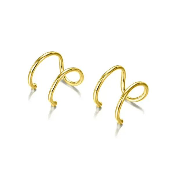PVD Coated Real Gold Plated Geometric Stainless Steel Simple Style Waterproof Non Tarnish Earrings