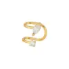 Wholesale 1 Piece Fashion U Shape Plating Copper Zircon Ear Cuffs