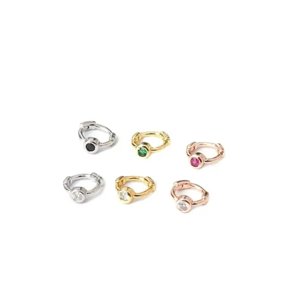 Ear Cartilage Rings & Studs Geometric Copper Plating