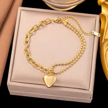 Ae2118 Bracelet Golden Heart