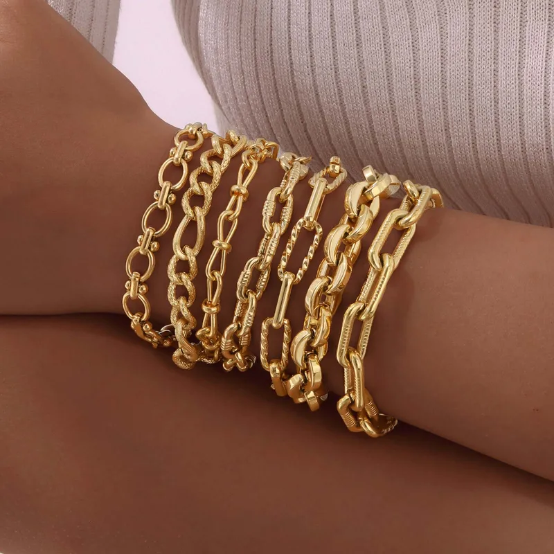 Wholesale PVD Coated Real Gold Plated 18K Gold Solid Color 304 Stainless Steel Simple Style IG Style Waterproof Non Tarnish 304 Stainless Steel Chain