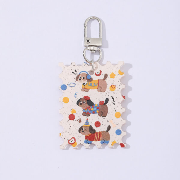 oly-85663507231af7a4569f94272bfca5f9 Wholesale 10pcs/pack Cute dog acrylic keychain