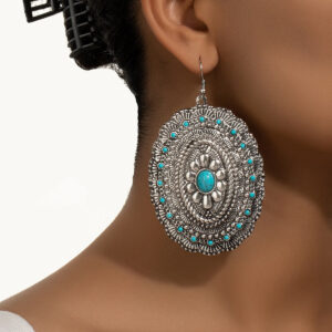 Wholesale Retro Western style turquoise earrings
