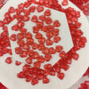 Wholesale 500pcs acrylic smooth 10mm red love Valentine's Day wedding decoration DIY Beads