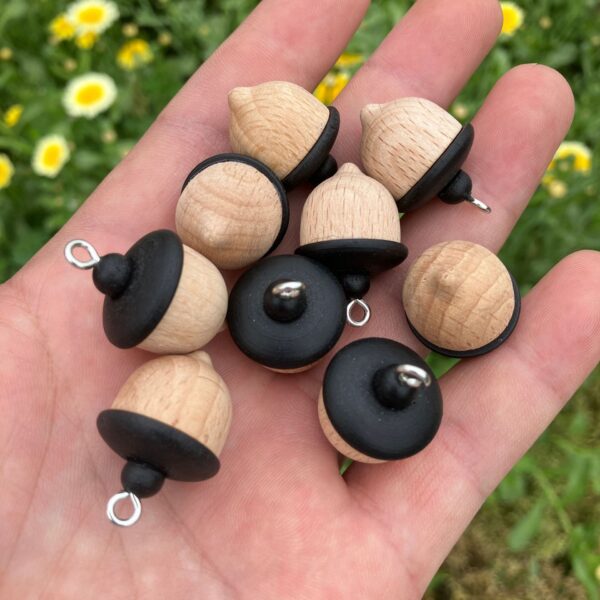 oly-856cfe67dec3ba2aa38ae9a8a2d2bae5 Wholesale Creative Acorn Keychain Solid Wood Pine Cone Personalized Pendant Trendy Wooden Pendant Unisex DIY Aessory